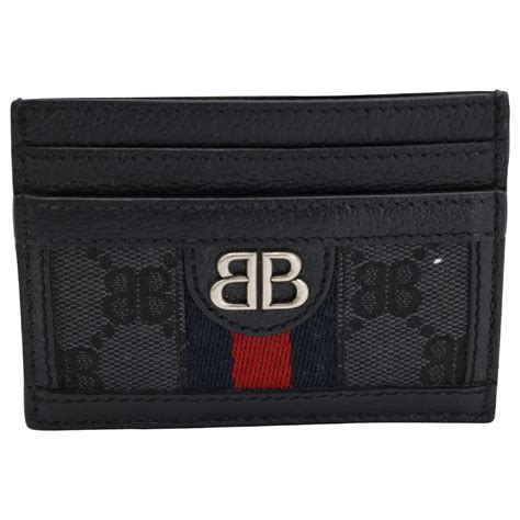 Gucci x Balenciaga The Hacker Project Card Case Black 